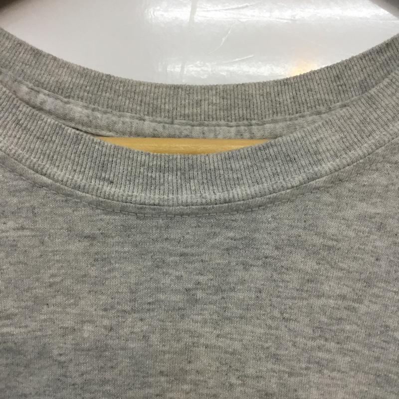 ギルダン GILDAN Tシャツ 半袖 クルーネック バックプリント 野球 XL プリント 灰 / グレー /  メンズ USED 古着 中古 10063264