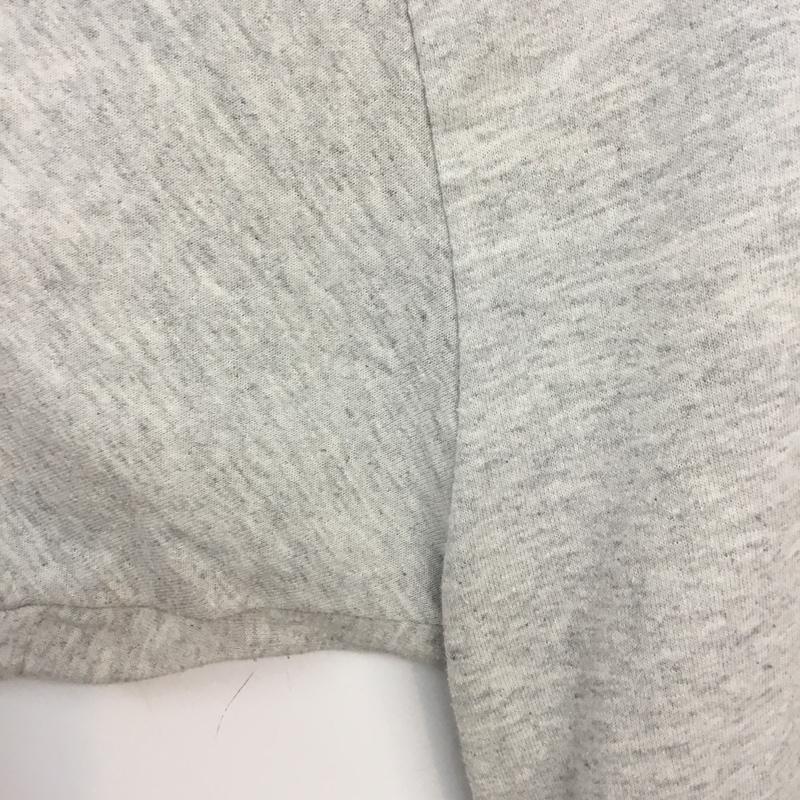 ギルダン GILDAN Tシャツ 半袖 クルーネック バックプリント 野球 XL プリント 灰 / グレー /  メンズ USED 古着 中古 10063264