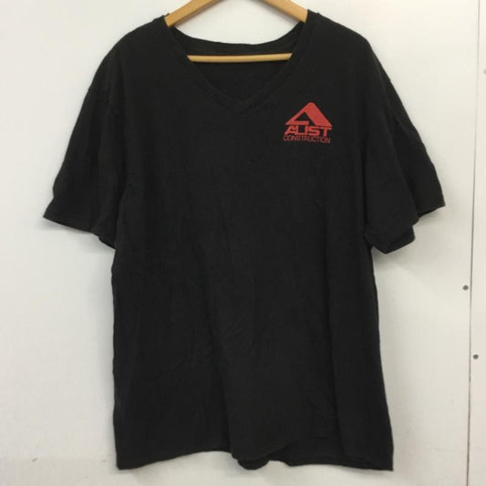 古着 USED Tシャツ 半袖 Vネック プリント ロゴ、文字 黒 / ブラック /  メンズ USED 古着 中古 10063282
