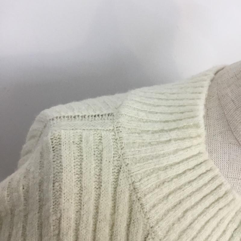 ローリーズファーム LOWRYS FARM ニット、セーター 長袖 M 無地 白 / ホワイト /  レディース USED 古着 中古 10063400