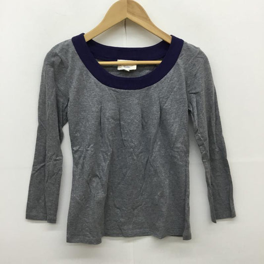 ローラ アシュレイ LAURA ASHLEY カットソー 七分袖 1 灰 / グレー /  レディース USED 古着 中古 10063500