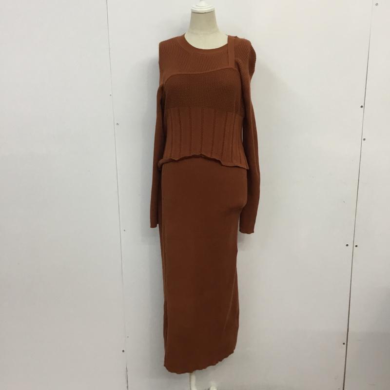 センスオブプレイス SENSEOFPLACE ワンピース ロングスカート FREE 無地 茶 / ブラウン /  レディース USED 古着 中古 10063629