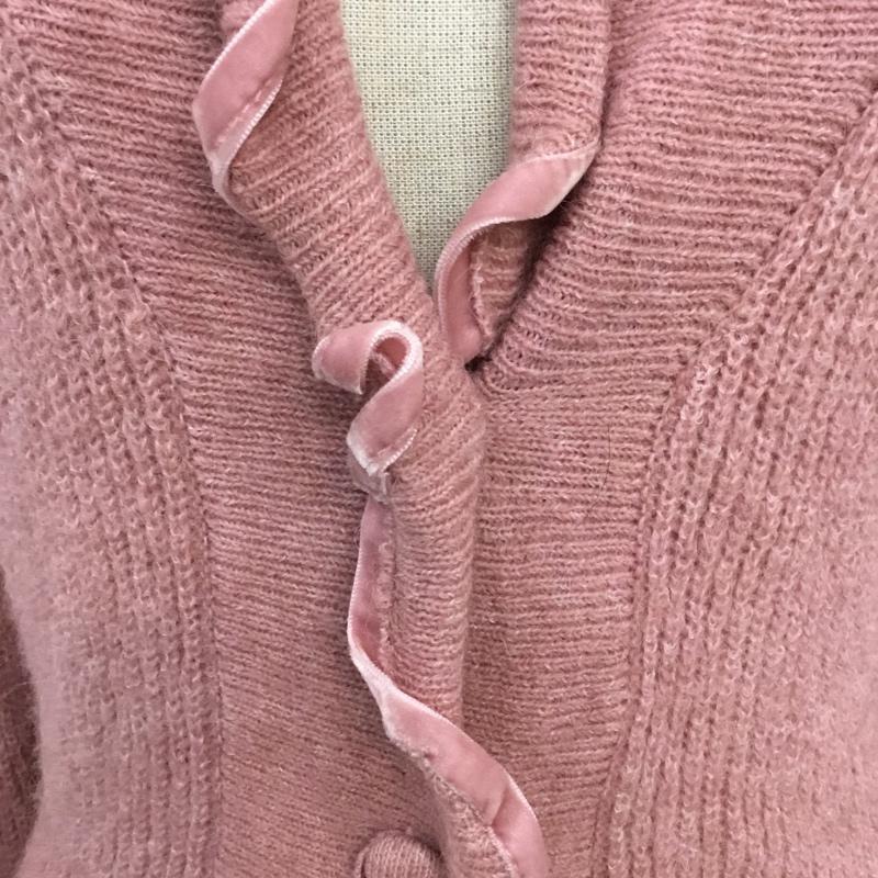 ザラ ZARA カーディガン 長袖 S 無地 桃 / ピンク /  レディース USED 古着 中古 10063637