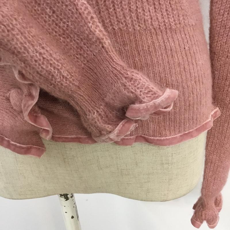 ザラ ZARA カーディガン 長袖 S 無地 桃 / ピンク /  レディース USED 古着 中古 10063637