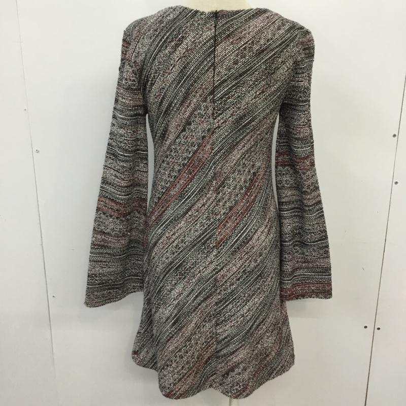 ザラ ZARA ワンピース ひざ丈スカート タグ付 S  マルチカラー / マルチカラー /  レディース USED 古着 中古 10063717