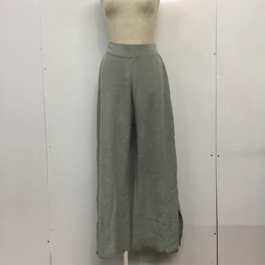 センスオブプレイスバイアーバンリサーチ SENSE OF PLACE by URBAN RESEARCH パンツ スラックス ニットパンツ スリット FREE 無地 灰 / グレー /  レディース USED 古着 中古 10063753