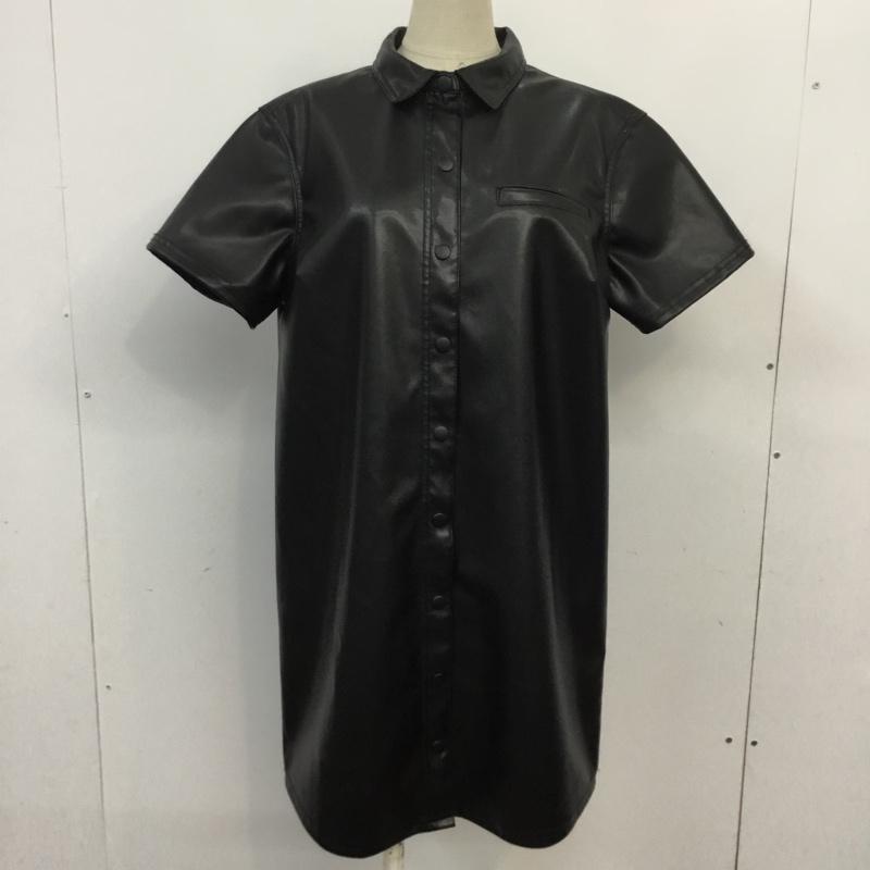 ヘンネスアンドモーリッツ H&M ワンピース ミニスカート M 無地 黒 / ブラック /  レディース USED 古着 中古 10063818