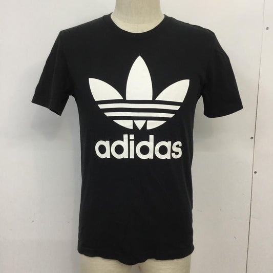 アディダス adidas Tシャツ 半袖 クルーネック AJ8830 ORIG TREFOIL TEE トレフォイル S プリント 黒 / ブラック /  メンズ USED 古着 中古 10063901