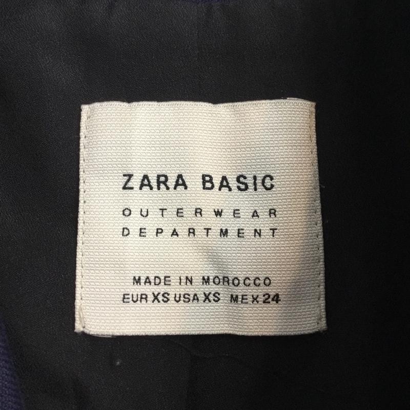 ザラベーシック ZARA BASIC ジャケット、上着 ジャケット、ブレザー 7706 274 401 Pコート XS 無地 紺 / ネイビー /  レディース USED 古着 中古 10063967