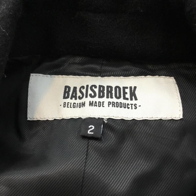 バシスブルック BASISBROEK コート コート一般 オーバーサイズ テーラード エッグコート 2 無地 黒 / ブラック /  メンズ USED 古着 中古 10064076