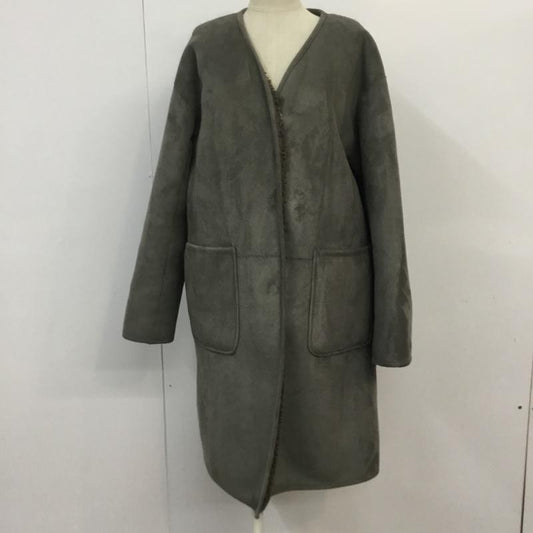 アーバンリサーチサニーレーベル URBAN RESEARCH Sonny Label コート コート一般 LA87-27T902 フェイクムートンリバーコート FREE 無地 灰 / グレー /  レディース USED 古着 中古 10064306