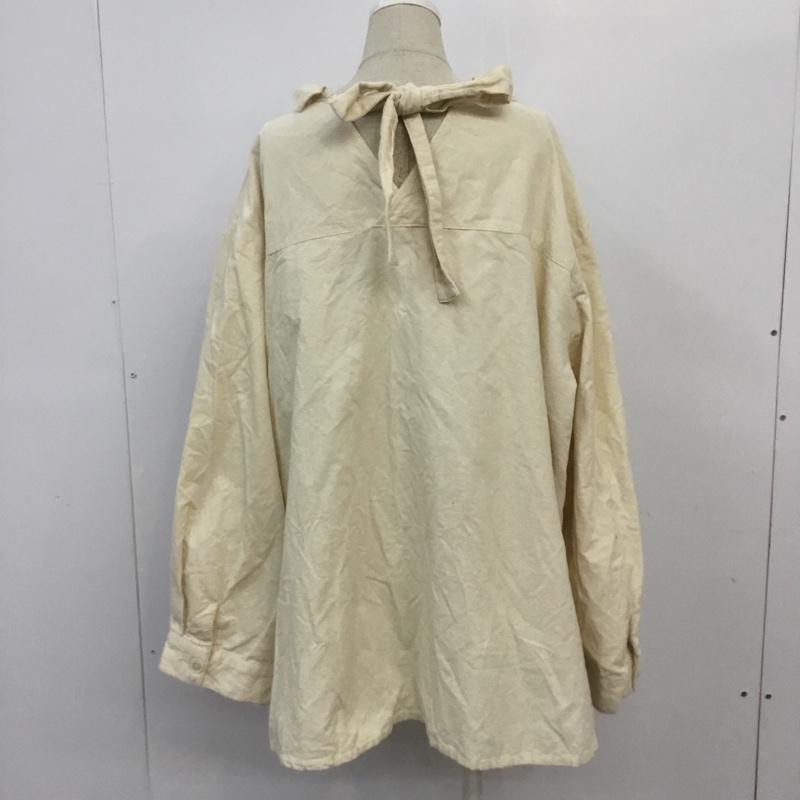 ダブルクローゼット w closet シャツ、ブラウス 長袖 コーデュロイシャツ FREE 無地 オフホワイト / オフホワイト /  レディース USED 古着 中古 10064405