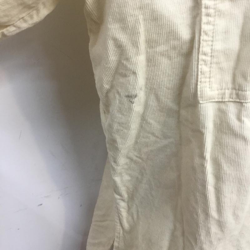 ダブルクローゼット w closet シャツ、ブラウス 長袖 コーデュロイシャツ FREE 無地 オフホワイト / オフホワイト /  レディース USED 古着 中古 10064405