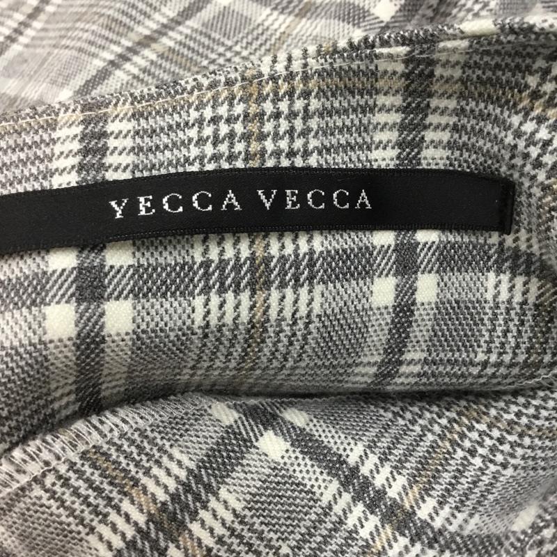 イェッカ ヴェッカ YECCA VECCA カットソー 長袖 FREE チェック アイボリー / アイボリー /  レディース USED 古着 中古 10064432