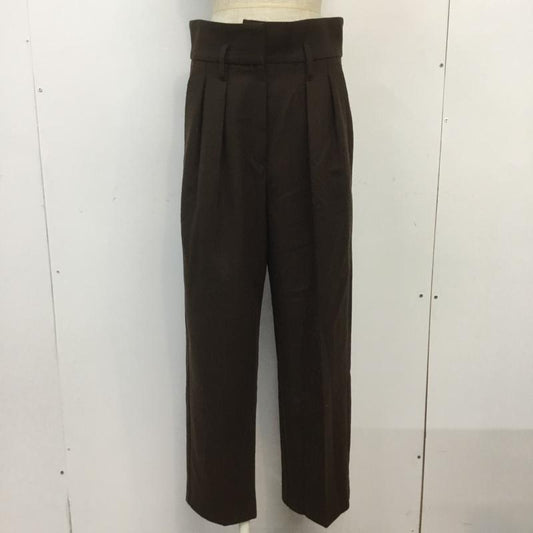 マウジー MOUSSY パンツ スラックス 010CAG30-7320 ハイウエスト タック 0 無地 茶 / ブラウン /  レディース USED 古着 中古 10064559