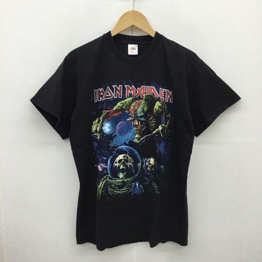 ユーズドクロージング used clothes Tシャツ 半袖 IRON MAIDEN アイアンメイデン The Final Frontier 2011 L プリント 黒 / ブラック /  メンズ USED 古着 中古 10064655