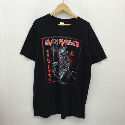 ユーズドクロージング used clothes Tシャツ 半袖 IRON MAIDEN アイアン・メイデン SENJUTSU 「戦術」 TEE L 黒 / ブラック / X 赤 / レッド /  メンズ USED 古着 中古 10064656