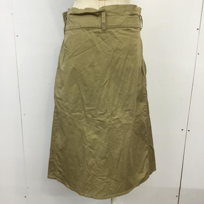 フーズフーチコ who's who Chico スカート ひざ丈スカート チノスカート 無地 ベージュ / ベージュ /  レディース USED 古着 中古 10064675