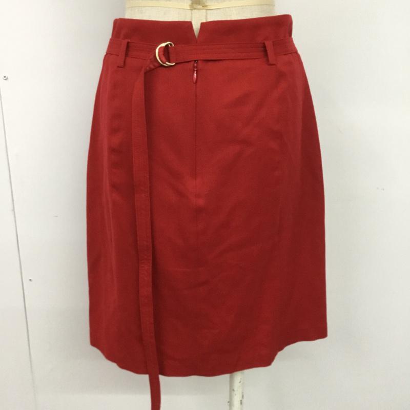 イネド INED スカート ミニスカート 無地 赤 / レッド /  レディース USED 古着 中古 10064684