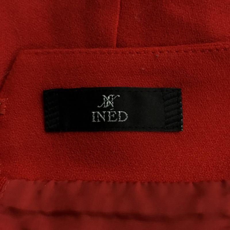 イネド INED スカート ミニスカート 無地 赤 / レッド /  レディース USED 古着 中古 10064684