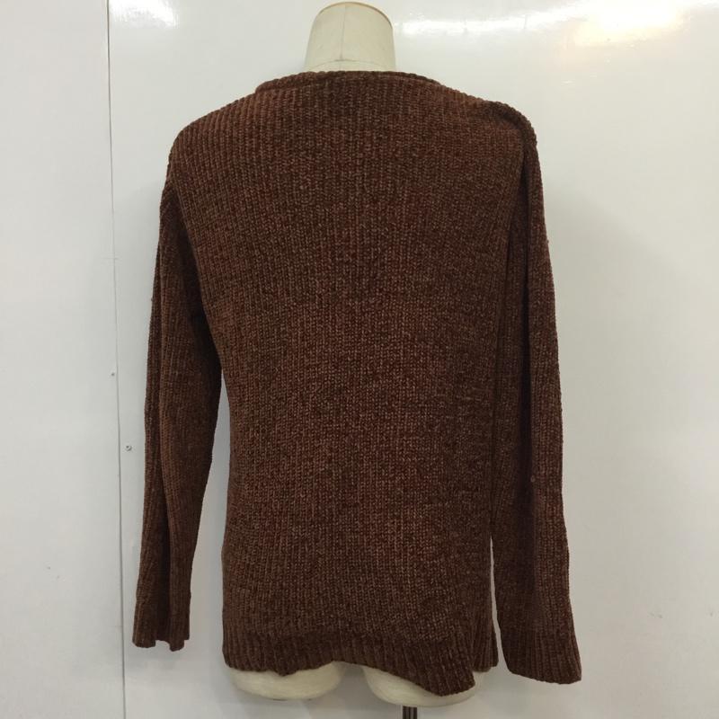 チャオパニック CIAOPANIC ニット、セーター 長袖 M 無地 茶 / ブラウン /  メンズ USED 古着 中古 10064796