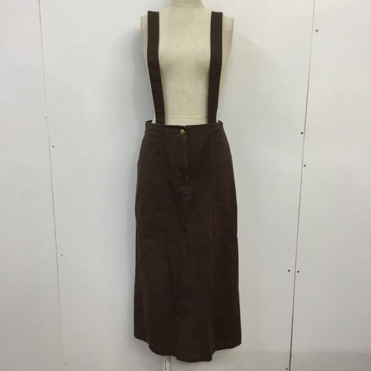 フリークスストア FREAK'S STORE スカート ひざ丈スカート FOL19SS006 FREEDOM スカートサロペット FREE 無地 茶 / ブラウン /  レディース USED 古着 中古 10064809