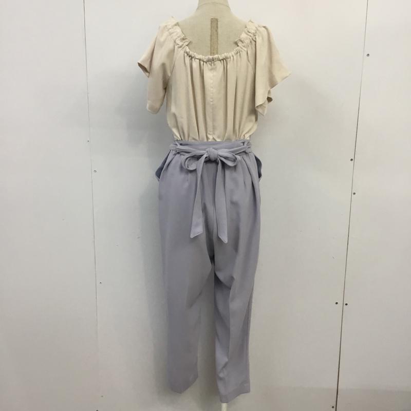 マーキュリーデュオ MERCURYDUO ワンピース・ドレス・オールインワン ワンピース・ドレス・オールインワン 001740302601-01 オールインワン 半袖 FREE 無地 ベージュ / ベージュ / X 紫 / パープル /  レディース USED 古着 中古 10064817