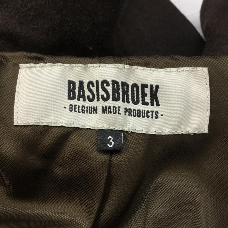 バシスブルック BASISBROEK コート コート一般 チェスターコート 3 無地 ダークブラウン / ダークブラウン /  メンズ USED 古着 中古 10064843