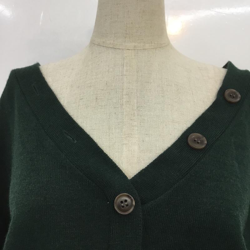 マウジー MOUSSY ワンピース ロングスカート 010CSF70-0690 2WAY BLOUSING KNIT DRESS 前後着 FREE 無地 緑 / グリーン /  レディース USED 古着 中古 10064965