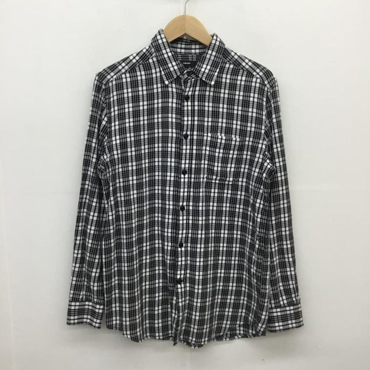 ディーゼル DIESEL シャツ、ブラウス 長袖 S チェック 白 / ホワイト / X 黒 / ブラック /  メンズ USED 古着 中古 10064984