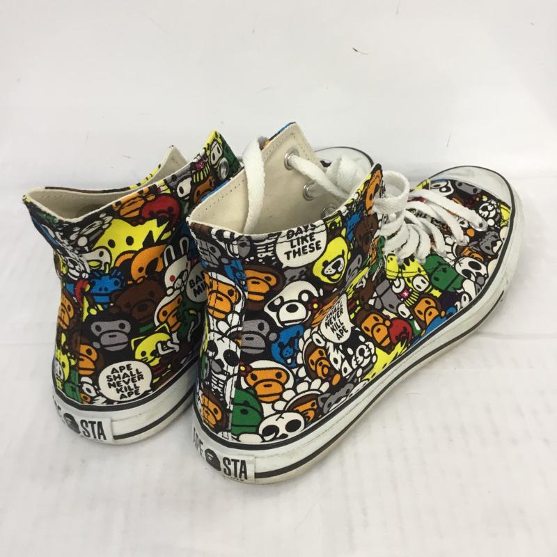 アベイシングエイプ A BATHING APE スニーカー スニーカー APE STA HI マイロ イラスト ハイカット 28cm 28.0cm 総柄 マルチカラー / マルチカラー /  メンズ USED 古着 中古 10064986