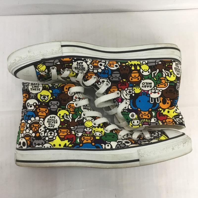 アベイシングエイプ A BATHING APE スニーカー スニーカー APE STA HI マイロ イラスト ハイカット 28cm 28.0cm 総柄 マルチカラー / マルチカラー /  メンズ USED 古着 中古 10064986