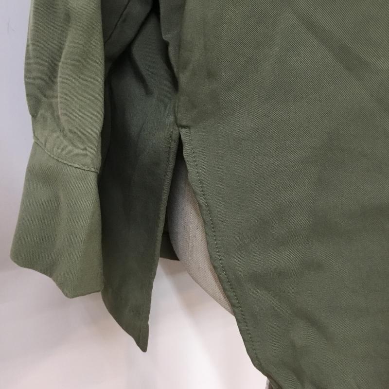 ローリーズファーム LOWRYS FARM シャツ、ブラウス 長袖 M 無地 カーキ / カーキ /  レディース USED 古着 中古 10065023
