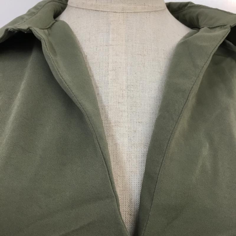 ローリーズファーム LOWRYS FARM シャツ、ブラウス 長袖 M 無地 カーキ / カーキ /  レディース USED 古着 中古 10065023