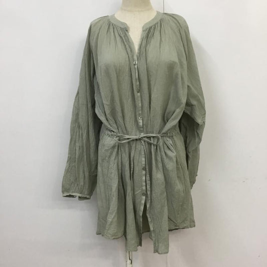 ローリーズファーム LOWRYS FARM シャツ、ブラウス 長袖 FREE 無地 薄緑 / ライトグリーン /  レディース USED 古着 中古 10065033