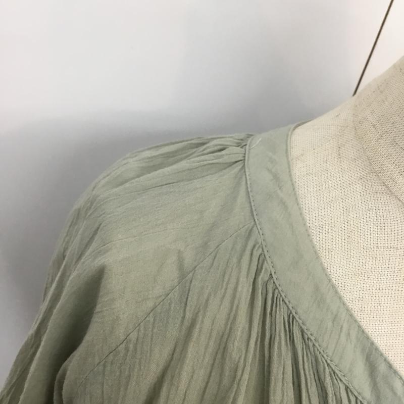 ローリーズファーム LOWRYS FARM シャツ、ブラウス 長袖 FREE 無地 薄緑 / ライトグリーン /  レディース USED 古着 中古 10065033