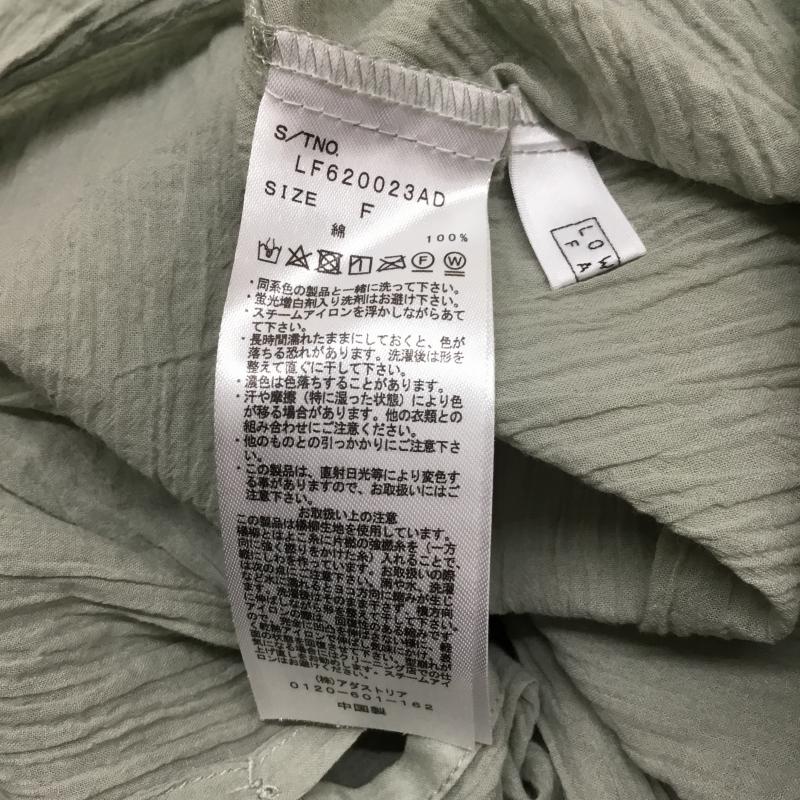 ローリーズファーム LOWRYS FARM シャツ、ブラウス 長袖 FREE 無地 薄緑 / ライトグリーン /  レディース USED 古着 中古 10065033