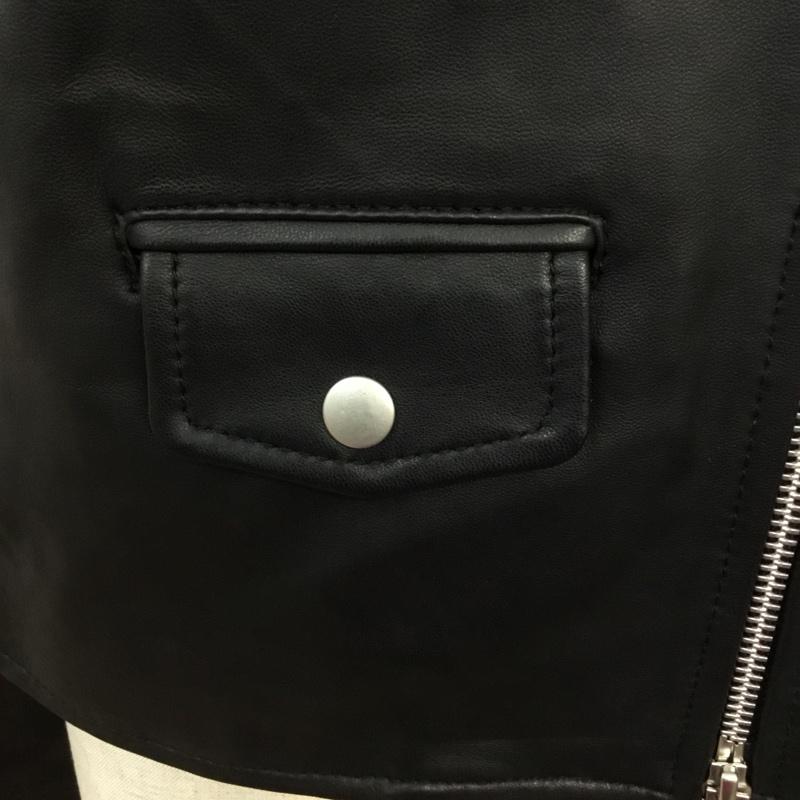 ディニテコリエ Dignite collier ジャケット、上着 ライダース MB-809000-38 ラムレザー 羊革 38 無地 黒 / ブラック /  レディース USED 古着 中古 10065034