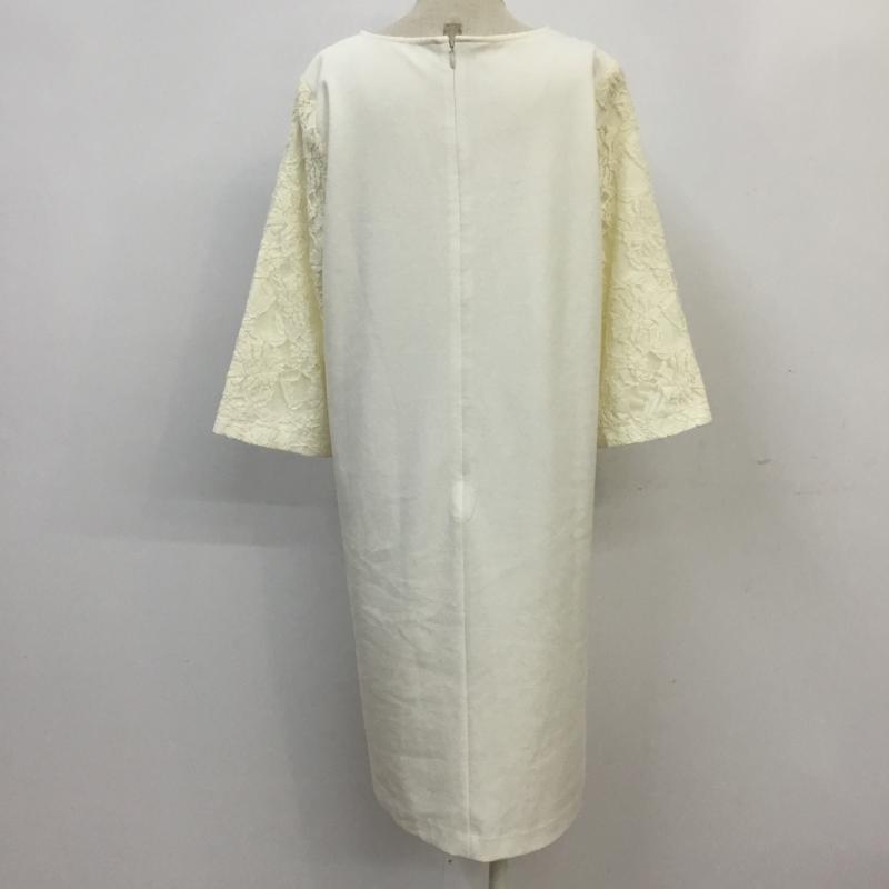 グローバルワーク GLOBAL WORK ワンピース ひざ丈スカート L 無地 白 / ホワイト /  レディース USED 古着 中古 10065037