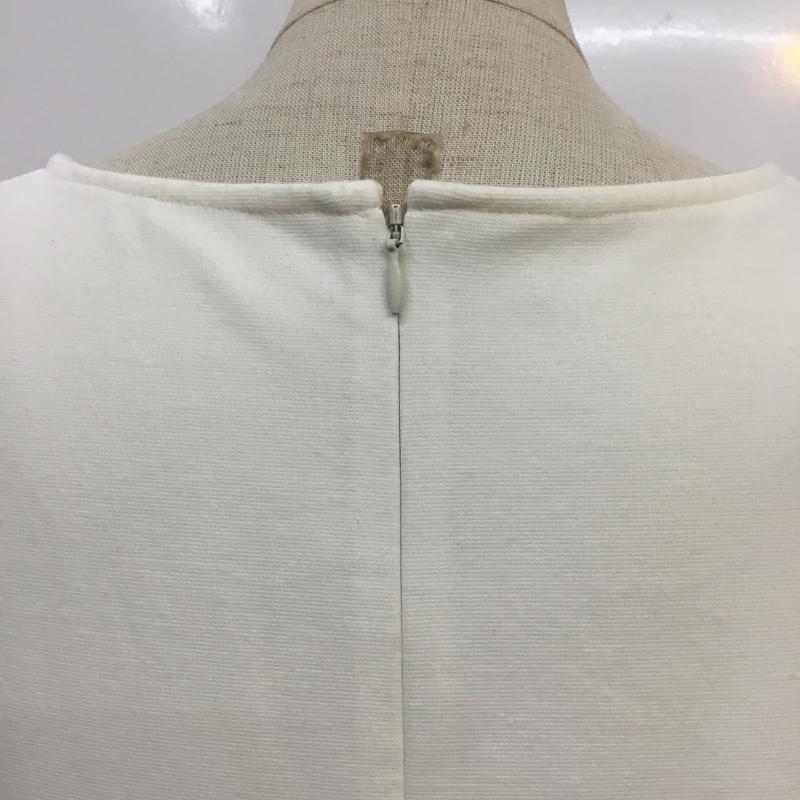 グローバルワーク GLOBAL WORK ワンピース ひざ丈スカート L 無地 白 / ホワイト /  レディース USED 古着 中古 10065037