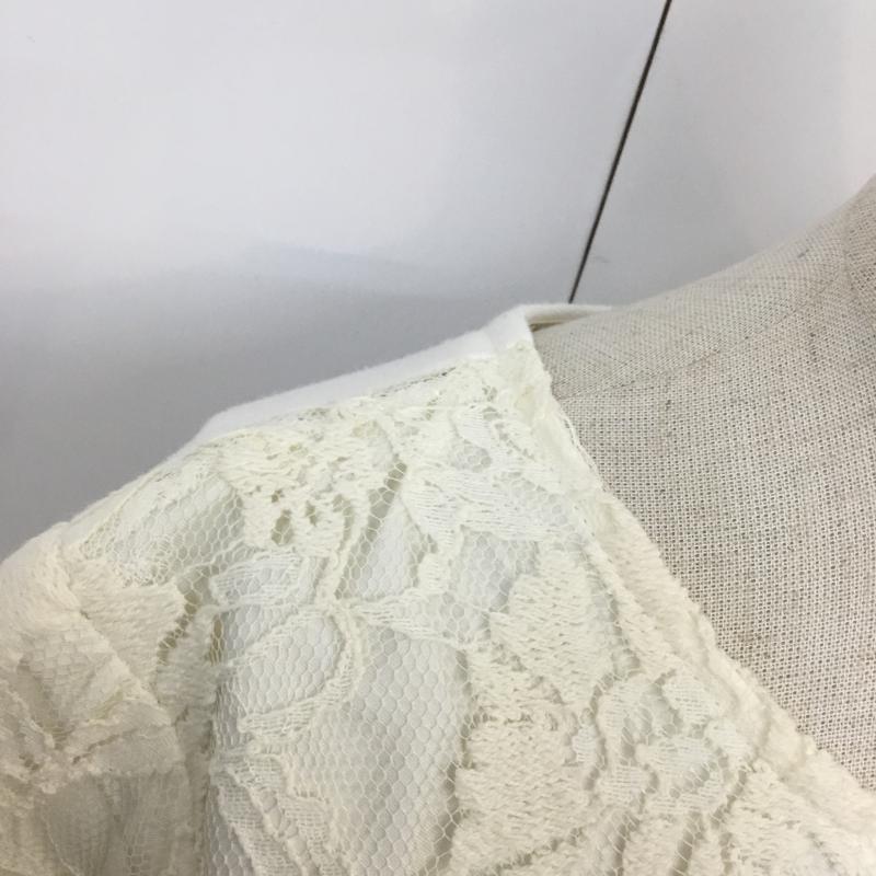 グローバルワーク GLOBAL WORK ワンピース ひざ丈スカート L 無地 白 / ホワイト /  レディース USED 古着 中古 10065037