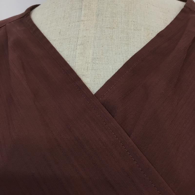 アズールバイマウジー AZUL BY MOUSSY タンクトップ タンクトップ 250CAH30-008F CACHE-COEUR BLOUSE S 無地 茶 / ブラウン /  レディース USED 古着 中古 10065140