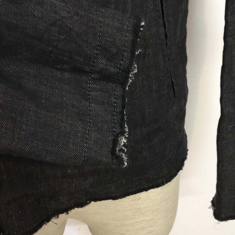 ウ゛ェンヌ Bennu ジャケット、上着 ジャケット、ブレザー 110540903 denim No-collar riders jacket デニム ライダース 44 無地 インディゴ / インディゴ /  メンズ USED 古着 中古 10065142