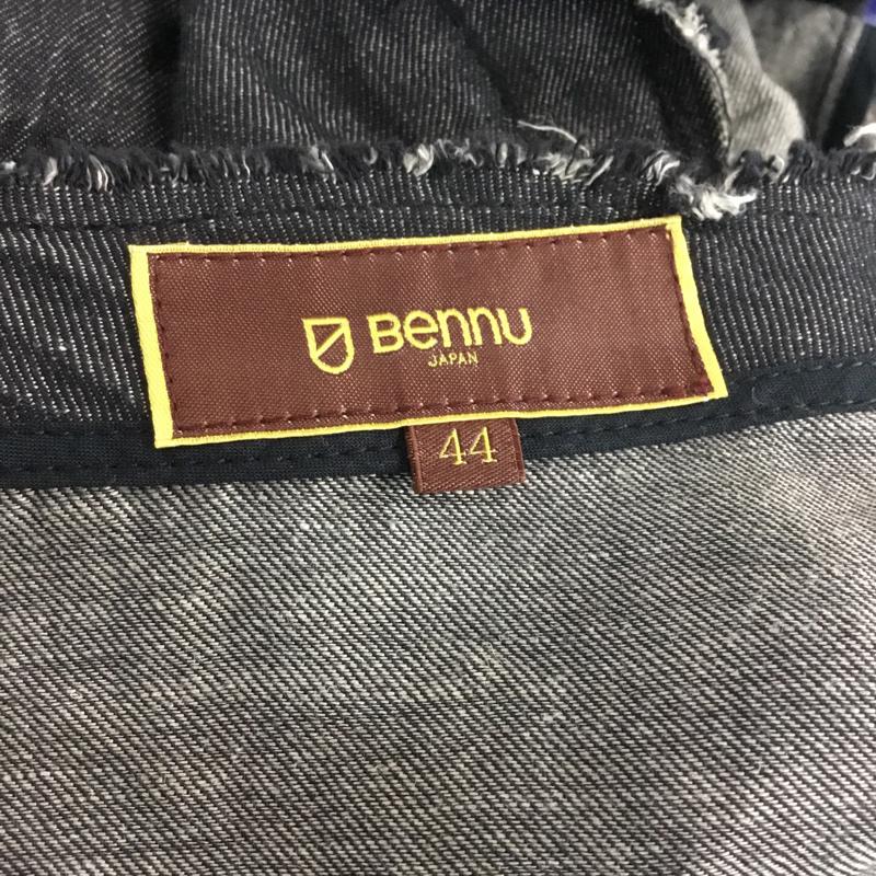 ウ゛ェンヌ Bennu ジャケット、上着 ジャケット、ブレザー 110540903 denim No-collar riders jacket デニム ライダース 44 無地 インディゴ / インディゴ /  メンズ USED 古着 中古 10065142