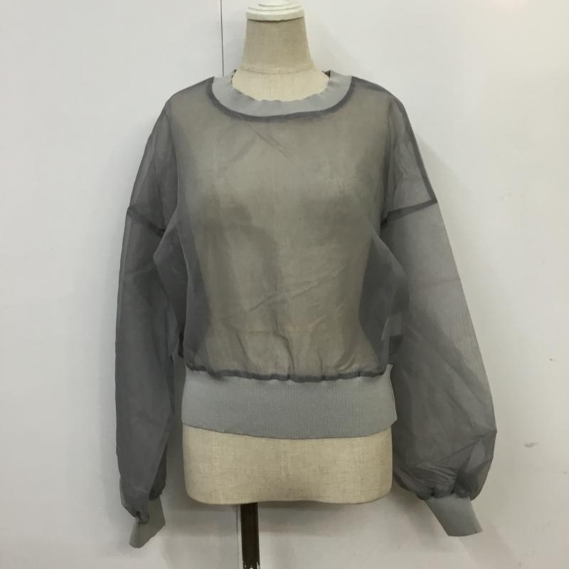 アズノゥアズピンキー AS KNOW AS PINKY カットソー 長袖 無地 灰 / グレー /  レディース USED 古着 中古 10065143