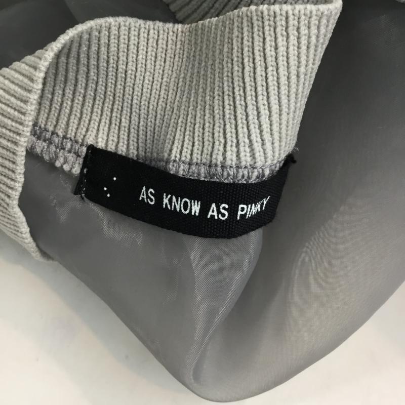 アズノゥアズピンキー AS KNOW AS PINKY カットソー 長袖 無地 灰 / グレー /  レディース USED 古着 中古 10065143