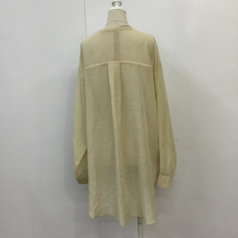 ローリーズファーム LOWRYS FARM シャツ、ブラウス 長袖 FREE 無地 ベージュ / ベージュ /  レディース USED 古着 中古 10065146