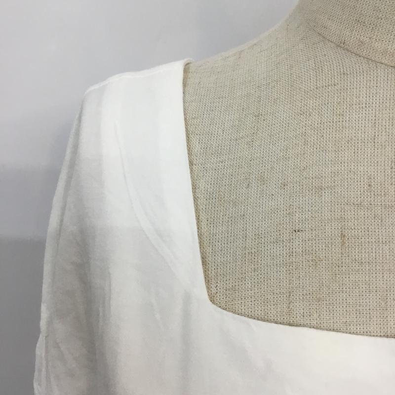 ローリーズファーム LOWRYS FARM シャツ、ブラウス 長袖 FREE 無地 白 / ホワイト /  レディース USED 古着 中古 10065161