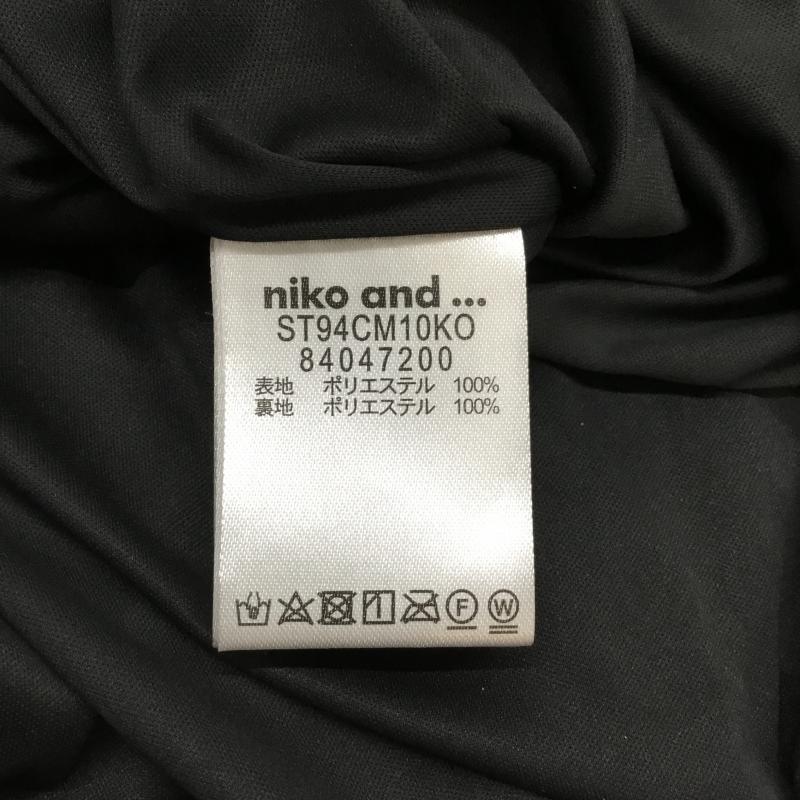 ニコアンド niko and... スカート ロングスカート 総柄 X 花柄 黒 / ブラック /  レディース USED 古着 中古 10065173