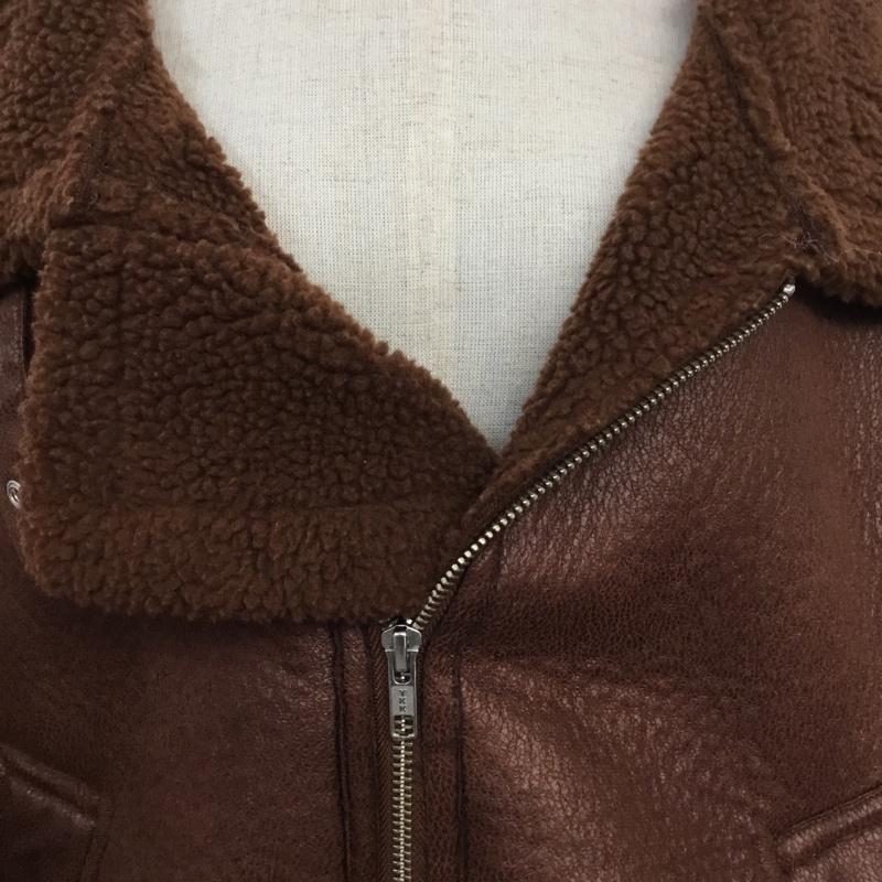 ジーナシス JEANASIS ジャケット、上着 ジャンパー、ブルゾン JS071084SL 18AW ボアB-3 FREE 無地 茶 / ブラウン /  レディース USED 古着 中古 10065180